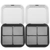 Beaupretty Empty Lipstick Palette Magnetic Eyeshadow Palette Makeup Foundation Blush Container with Mirror for Women Girls Black view 1