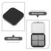 Beaupretty Empty Lipstick Palette Magnetic Eyeshadow Palette Makeup Foundation Blush Container with Mirror for Women Girls Black view 3