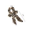 6 Pcs Velvet Bowknot Hair Scrunchies Scarf Hair Ties Leopard Print Scrunchy 2 in 1 Ponytail Holder Bows Hair Scrunchy Ropes view 2