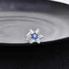 10 Pcs Snowflake Wedding Bridal Hair Crystal Spin Hair Twists Coils Hair Clips Gem Rhinestone Metal Spiral Twist Bun Hair Pins view 2