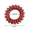 20 Pcs Elastic Coil Hair Colorful Hair Coils Spiral Telephone Hair Ties Coil Ponytail Holder Ties Spiral Hair Ties No Crease Hair Ties Phone Cord Hair Ties view 2