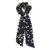 9 Pcs Bowknot Hair Scrunchies Satin Chiffon Scarf Hair Bows Polka Dot Pattern Ties Floral Scrunchy Ponytail Holder Hair Scrunchy Ropes view 2