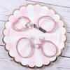 30 Pcs High Elasticity Hair Scrunchies Bowknot Hair Ties Ropes Blue, Pink, Black Pearls Ponytail Holders Elastic Hair Bands Hair Rings view 2