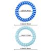 40 Pcs Spiral Telephone Hair Ties Coil Elastic Coil Hair Ties Phone Cord Hair Ties Ponytail Holder No Crease Hair Ties Spiral Hair Ties view 2