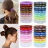 40 Pcs Spiral Telephone Hair Ties Coil Elastic Coil Hair Ties Phone Cord Hair Ties Ponytail Holder No Crease Hair Ties Spiral Hair Ties view 4