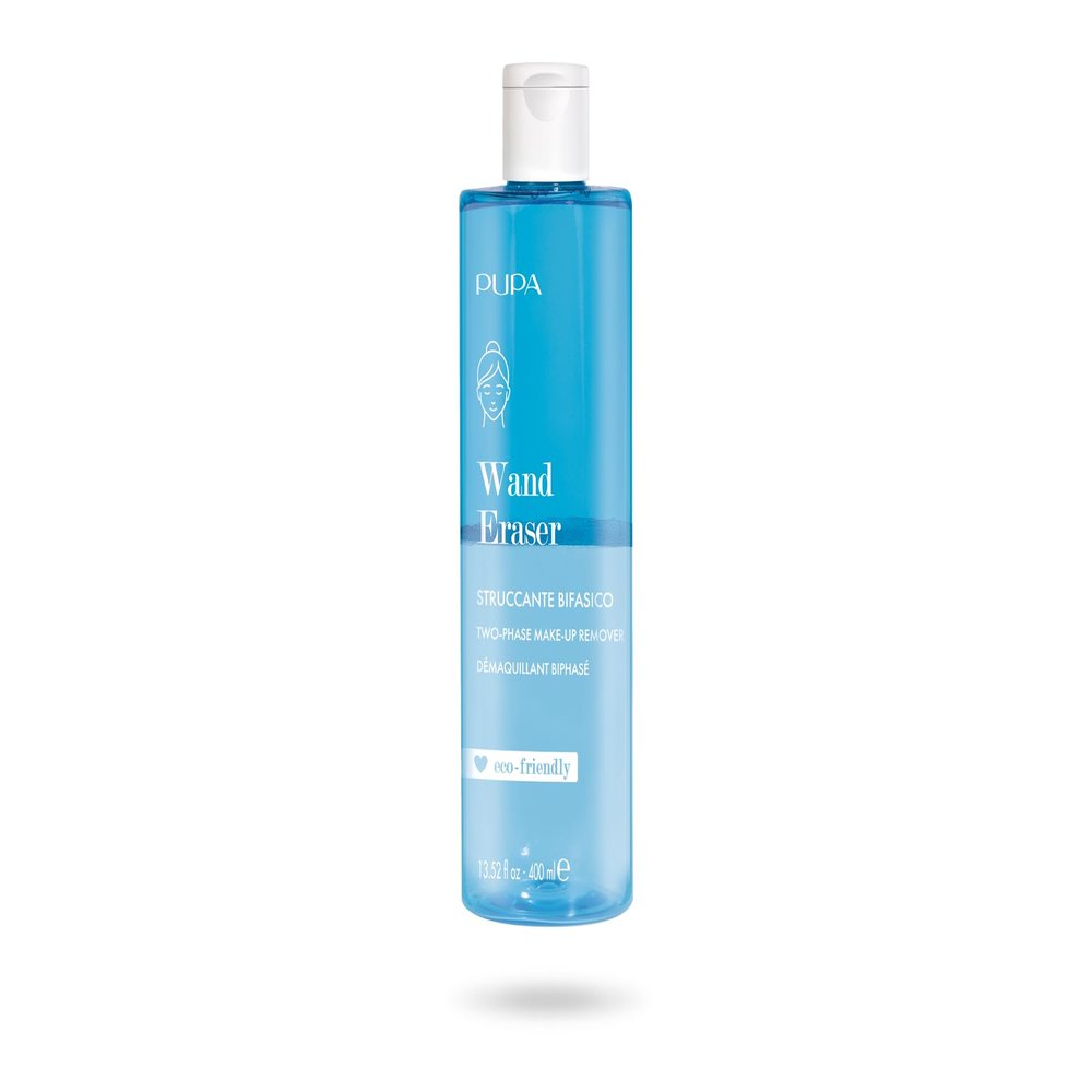 PUPA Milano Wand Eraser Two Phase Makeup Remover - Cleanses Stubborn Makeup - Suitable For Waterproof Products - Ideal For Face, Eyes And Lips - Delicate On Sensitive Skin - Eco Friendly - 13.5 Oz