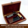 Damascus Steel Straight edge Razor Barber Salon Shaving wet shave real leather sheath for men SM151 view 3