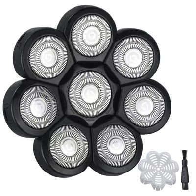 Electric Shaver Replacement Head 8 Heads for Bald Men Wet and Dry Compatible Waterproof 8D Upgrade Replacement Blades