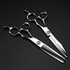 Professional Hair Cutting Shears, 6inch Professional Japan 440c Upscale scissor Bearing hair scissors cutting barber haircut thinning shears hairdresser scissors (Color : Set) view 1