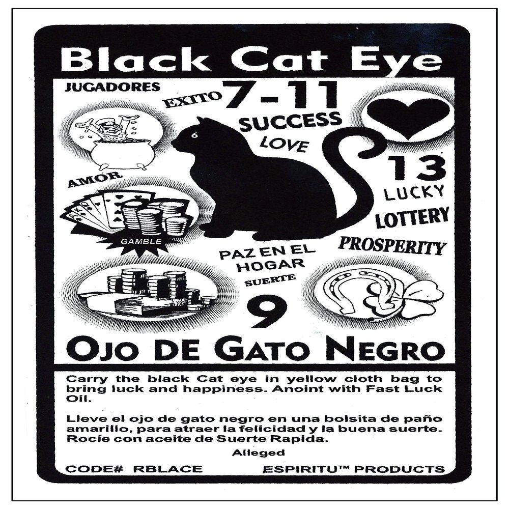 3 PCS AURA VARIETY Black CAT Eye Faux-IMITACIN OJO DE GATO Negro