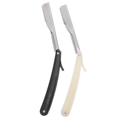 FOMIYES Vintage Stahlrasierer Men's Safe Shaving Razor Portable Hair Shaper (black)