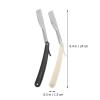 FOMIYES Vintage Stahlrasierer Men's Safe Shaving Razor Portable Hair Shaper (black) view 2