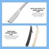FOMIYES Vintage Stahlrasierer Men's Safe Shaving Razor Portable Hair Shaper (black) view 4