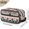 Pardick Aztec Ethnic Aztec Geometric Travel Toiletry Bag for Women Men Organizer Cosmetic Makeup Bag Waterproof Lightweight Shaving Bag Dopp Kit Large Capacity for Toiletries and Shaving Accessories view 2