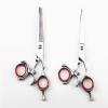 Swivel Thumb Hair Cutting Shears, 6inch Titanium Flying Shears Swivel Thumb Shears Rotary Hair Scissors Hairdressing Fly Scissors Hairdresser Scissors (Color : 6 inch set) view 2