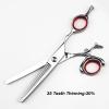 Swivel Thumb Hair Cutting Shears, 6inch Titanium Flying Shears Swivel Thumb Shears Rotary Hair Scissors Hairdressing Fly Scissors Hairdresser Scissors (Color : 6 inch set) view 4