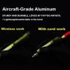 BRONC Staves Wireless Tattoo Machine Rotary Pen Style Supply Coreless Motor 1800mAh Battery Power (Red) view 2