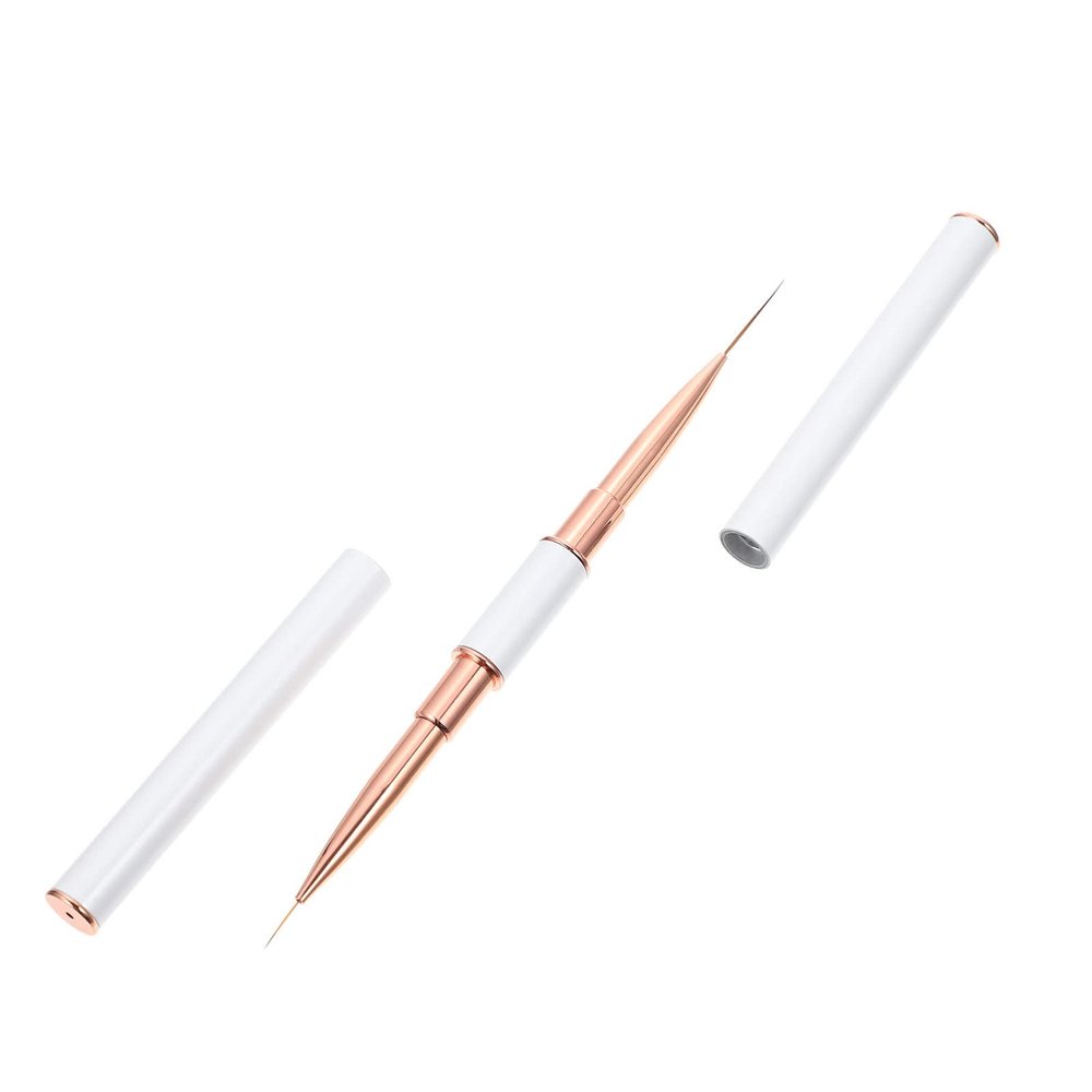 Beaupretty Double Nail Art Liner Pen Ultra-fine Brush for Nail Painting Design Compact Manicure Tool Color