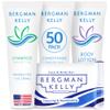 BERGMAN KELLY Hotel Toiletries Bundle (White Tea, 1 oz each, 200 Pieces) 4-Piece Set: 50 Rectangular Bar Soap, 50 Shampoo, 50 Conditioner & 50 Body Lotion - Bulk Mini Guest Amenities view 1
