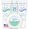 BERGMAN KELLY Round Soap Bars, 2in1 Shampoo & Conditioner, and Travel Size Lotion 3-Piece Set (White Tea, 1 oz ea, 75 pc), Revitalizing & Refreshing Sanitary Toiletries Hotel Amenities view 1