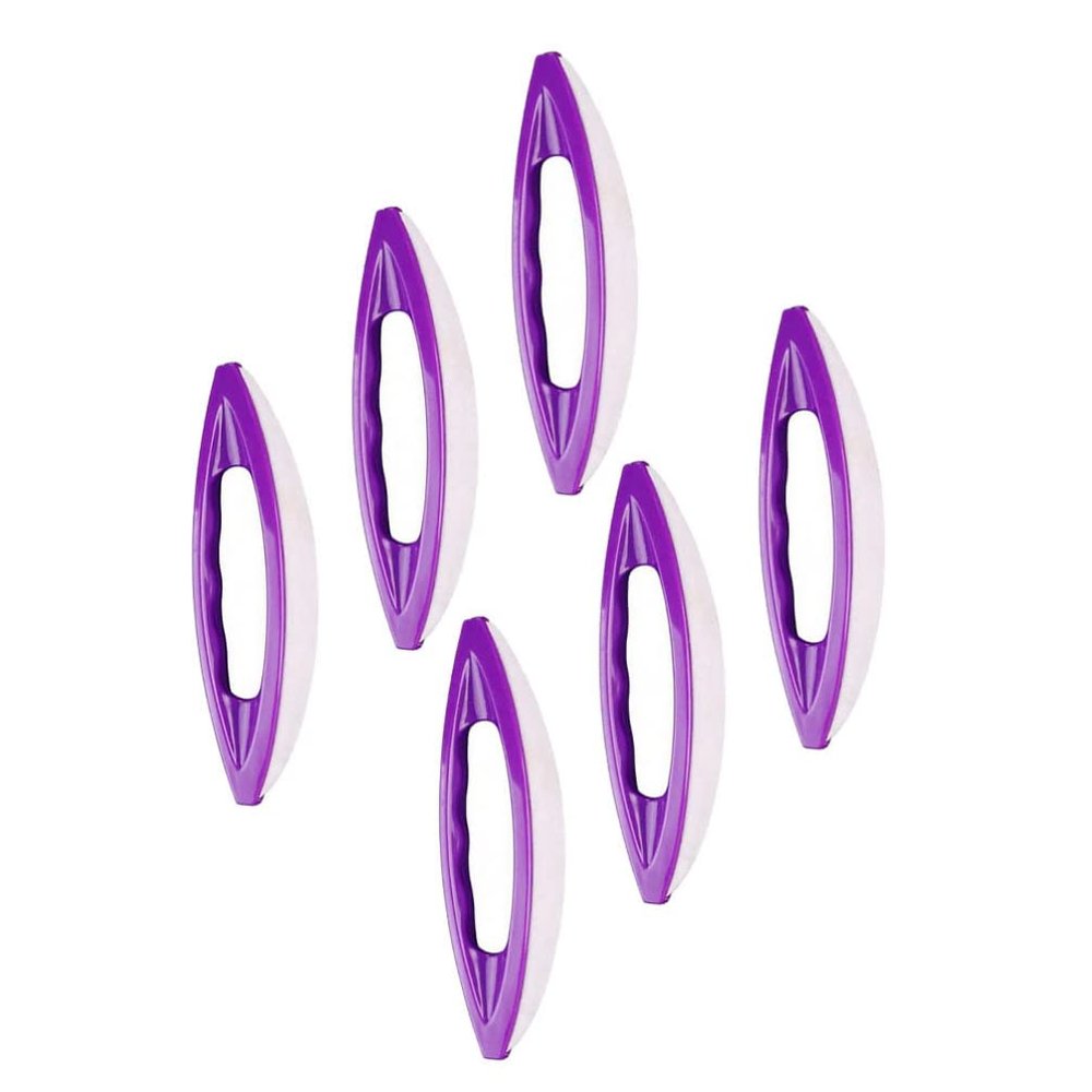 Beavorty 6pcs Sheepskin Nail Polishing Brush Waxing Tool for Manicure Reusable Buffer for Nail Care Soft Material for Polishing and Waxing