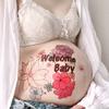 Tuzuru Pregnancy Belly Stickers - Cute Baby Bump Tattoo Stickers for Baby Showers & Maternity Gifts (ZH) view 2