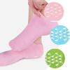 Beavorty 3pairs Moisturizing Foot Masks of Slip-Resistant Gel Socks for Foot Care Pink Green Blue Reusable for Home Salon Use view 2