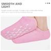 Beavorty 3pairs Moisturizing Foot Masks of Slip-Resistant Gel Socks for Foot Care Pink Green Blue Reusable for Home Salon Use view 3