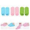 Beavorty 3pairs Moisturizing Foot Masks of Slip-Resistant Gel Socks for Foot Care Pink Green Blue Reusable for Home Salon Use view 4