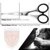 3 Swords Germany  professional NOSTRIL NOSE and EAR HAIR SCISSORS trimmer, stainless steel, straight blade rounded tip with black case for men and women view 4