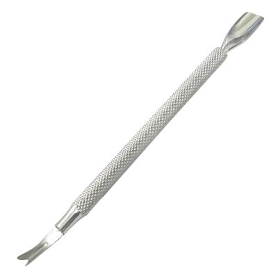 Cuticle Pusher Stainless Steel Dual Head Nail Scraper for Gel Nails Uv Gel Polish Remover Tool - Cuticle Stick for Fingernails and Toenails (Pusher & Trimmer)