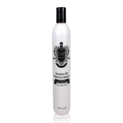 CMR Cosmetics Strawberry Silk Shampoo - Sulfate-Free Shampoo, Keratin & Silk Protein Enriched, Softening Hair Shampoo for All Hair Types, Intense Moisture, Sweet Strawberry Scent