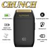 Supreme Trimmer Crunch STF602  Waterproof Double Foil Shaver for Men | 150 Min Runtime, Wet/Dry Cordless & Corded Electric Razor | Hypoallergenic Foils for Face, Head & Stubble view 2