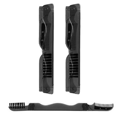 2 Eyebrow Razor Hair Trimmer Shaper Shaver Facial Razor Brush Comb Groom Unisex