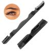 2 Eyebrow Razor Hair Trimmer Shaper Shaver Facial Razor Brush Comb Groom Unisex view 2