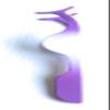 False Eyelash Applicator Tool Eyelash Extension Tweezers (Purple & White) view 2