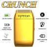 Supreme Trimmer Crunch STF602  Waterproof Double Foil Shaver for Men | 150 Min Runtime, Wet/Dry Cordless & Corded Electric Razor | Hypoallergenic Foils for Face, Head & Stubble view 2