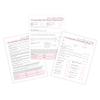 Vacuum Butt Lift Therapy Intake, Consent, and Aftercare Form | 75 Pack | 8.5x11" inch Paper Size Form | Eyelash Extension Supplies | Client Signature | Butt Lift Cupping | White and Pink Design view 4