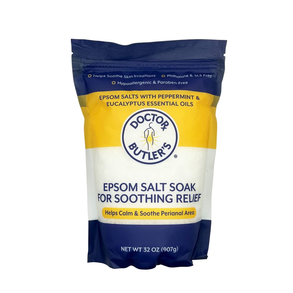 Doctor Butlers Epsom Salt Soak Sitz Bath Salts for Hemorrhoids Relief for Men and Women, Soothes and Provides Natural Relief Associated with Hemorrhoids (32 oz)