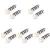 10 Pcs Pearl Spiral Hair Pins Metal Spiral Twist Hairpins Swirl Hair Twists Wedding Bridal Coils Hair Clips view 1