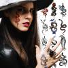 12-Sheet Fake Tattoos That Look Real, Temporary Body Tattoos for Men & Women, Waterproof Realistic Snake Tattoo Stickers for Concerts & Halloween view 1