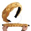 3 Pcs Velvet Braided Headbands Flock Padded Headbands Hair Hoop Hair Head Bands Turban Wide Thick Twist Hairbands view 3