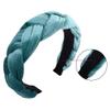 3 Pcs Velvet Braided Headbands Flock Padded Headbands Hair Hoop Hair Head Bands Turban Wide Thick Twist Hairbands view 4