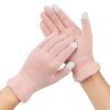 Donfri Cotton Moisturizing Gloves Overnight 2 Pairs Touchscreen Fingers for SPA Dry Hands Hand Care Day and Night Moisturizing (Small-Pink) view 1