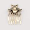 Galsawi 3 Pcs Bee Hair Side Combs Decorative Retro Teeth Design Hair Combs Hair Pins Hair Clips view 3