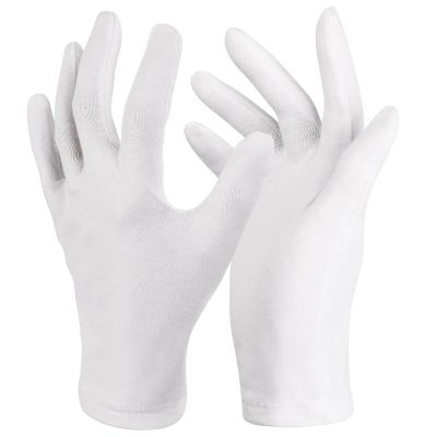Donfri 2 Pairs White Moisturizing Gloves Overnight Cotton Gloves for SPA, Dry Hands Eczema, Hand Care, Day and Night HealingReusable