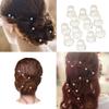 12 Pcs Swirl Hair Twists Coils Hair Clips Wedding Bridal Spiral Hair Pins Rhinestone Pearl Metal Spiral Twist Hairpins view 4