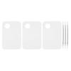Beaupretty 3sets Transparent Makeup Mixing Plates with Spatulas Versatile Cosmetic and Nail Art Accessories for Blending Pigments and Foundation Mixing view 1