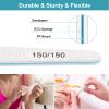 Diesisa 15pcs 150/150 Grit Nail Files for Natural Nails, Double Sided Emery Boards for Nails, Professional Nail Files for Acrylic Nails for Home & Salon (limas para manicura) view 3