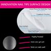 UNA GELLA Full Square Gel Fake Nails Pre-file 120pcs Press On Nails XXL No C Curve Extra Long Nail Tips Clear Long Flat Nail Tips Tapered Square Soft Gel Tips view 3